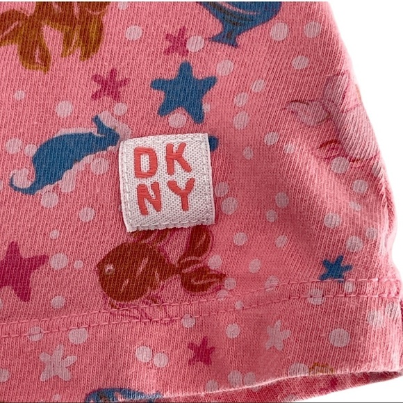 DKNY Baby Pink Cotton Fish Sea Life Dress Size 12M - Picture 2 of 5